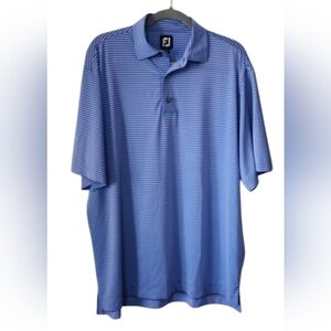 Footjoy‎ Men's Striped Golf Short Sleeve Shirt Size Large